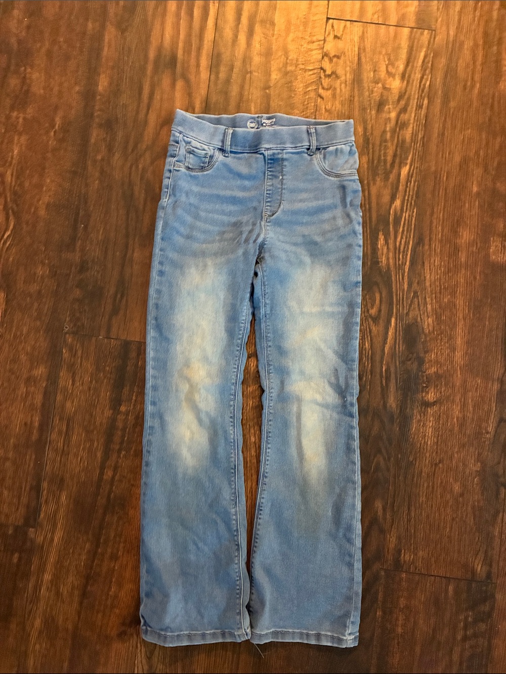 Kids Light Wash Jeans — Blue Straight Leg